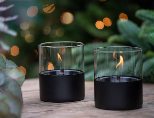 Tenderflame Desktop Bioethanol Fireplace Indoor Outdoor Black 10x11.5cm