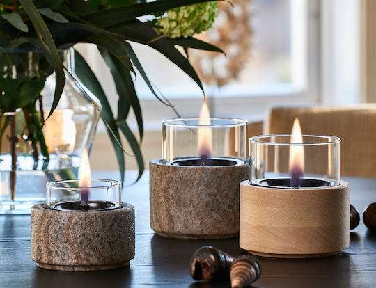 Tenderflame Desktop Bioethanol Fireplace Indoor Grey 12.8x13cm