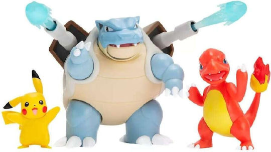 Jazwares Pokemon Pikachu Charmeleon Blastoise For 4+ Age
