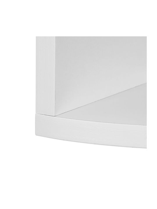 Eckregal Wand Weiß 122x19.5x19.5cm