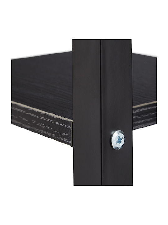 Bibliotecă Neagră 117x43x22 cm