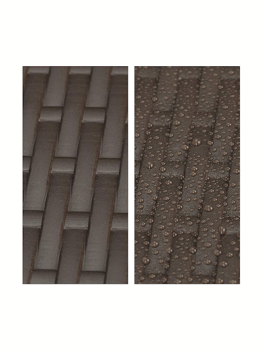 Metal Masa pentru spații exterioare mici Pliabil Maro 84x60x63buc
