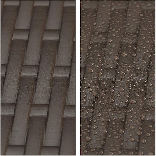 Metal Masa pentru spații exterioare mici Pliabil Maro 84x60x63buc