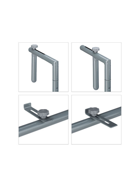 Metal Masa pentru spații exterioare mici Gri 59.5x60cm