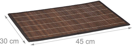 Relaxdays Bamboo Placemats Black 45x30cm 6pcs