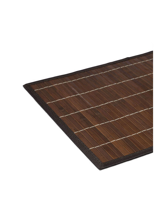 Relaxdays Platzdeckchen Bamboo Schwarz 45x30cm 6Stück