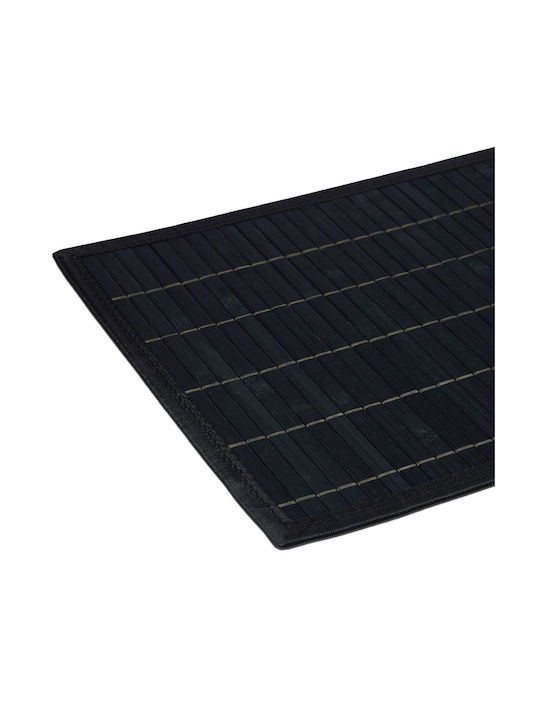 Relaxdays Platzdeckchen Bamboo Schwarz 45x30cm 6Stück