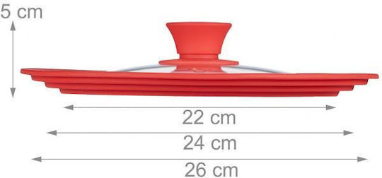 Relaxdays Glasdeckel Für Topf 26cm