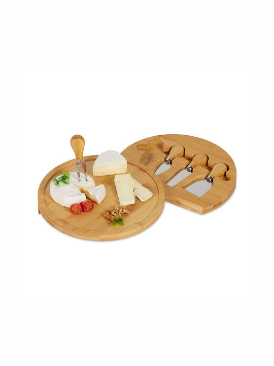 Relaxdays Servierplatte Drehend Hölzernes 25cm 1Stück Relaxdays Servierplatte Drehend Hölzernes 25cm 1Stück