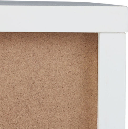TV-Ständer mit Rädern Weiß M35xT80xH35cm