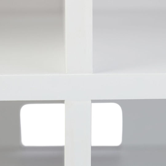TV-Ständer mit Rädern Weiß M35xT80xH35cm