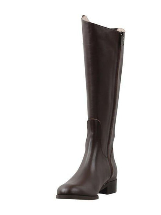 Leder Damenstiefel Braun