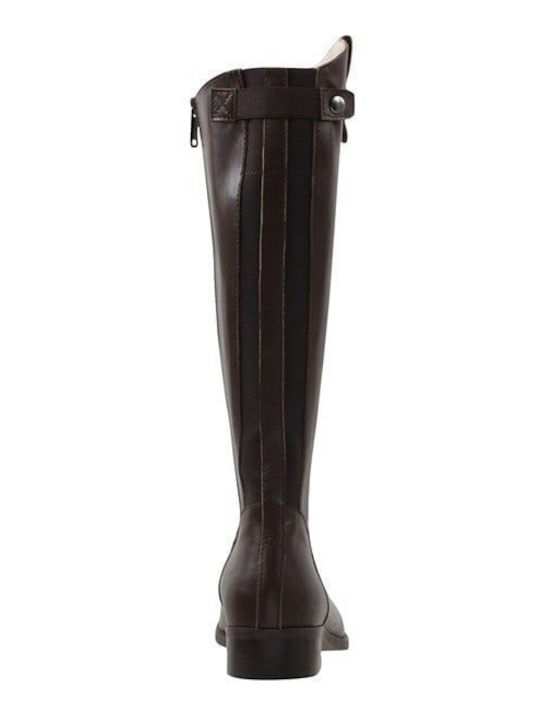 Leder Damenstiefel Braun