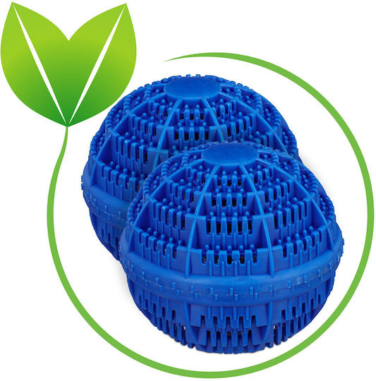 Set 2 Smartclean Eco-friendly Detergent-free Washing Balls Blue Relaxdays
