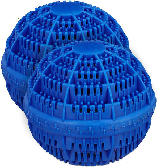 Set 2 Smartclean Eco-friendly Detergent-free Washing Balls Blue Relaxdays