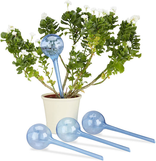 Automatic Plant Watering Distributor Set 4 Pieces Keeps Water Up To 2 Weeks Blue