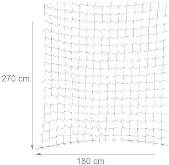 Set aus 4 Polyethylen-Netzen für Kletterpflanzen Relaxdays 180 x 270 cm Grün