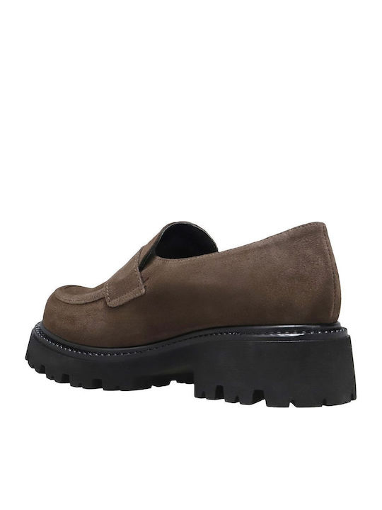 Γυναικεία Loafers σε Καφέ Χρώμα