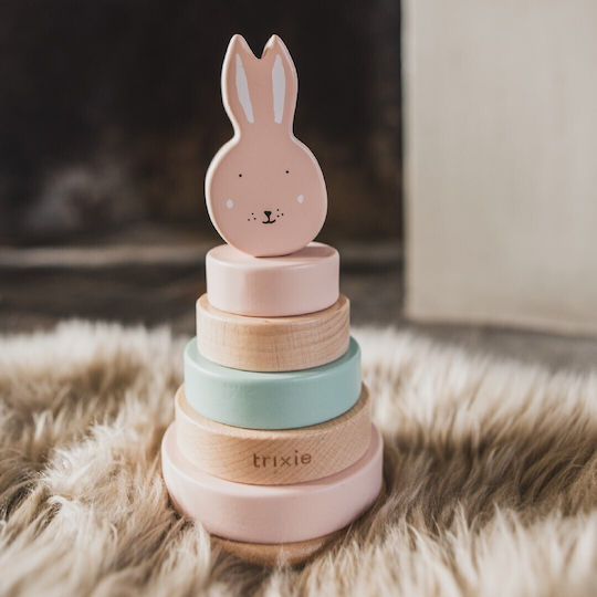 Trixie Stacking Toy Mrs Rabbit made of Wood for 12++ Months