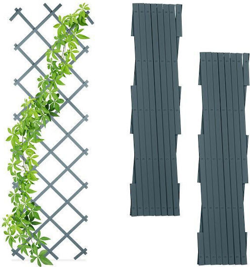 Set 3 Garduri Expandabile pentru Flori Relaxdays Gri Închis 180 X 60 X 1.5 Cm Set 3 Garduri Expandabile pentru Flori Relaxdays Gri Închis 180 X 60 X 1.5 Cm