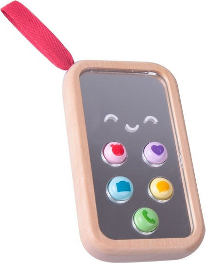 Classic World Toy Phone made of Wood with Music for 10++ Months