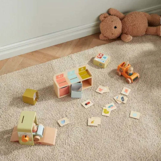 Kids Concept Shape Sorting Toy Recycling Station Aiden made of Wood for 24++ Months