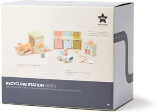 Kids Concept Shape Sorting Toy Recycling Station Aiden made of Wood for 24++ Months