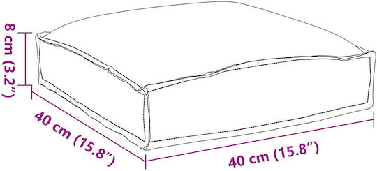 vidaXL Bench Cushion Palette Red Wine 2 Pieces 40x40 cm Various Colors