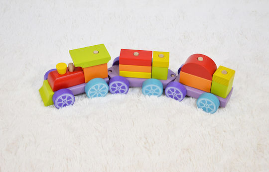 Cubika Vehicle Train made of Wood for 18++ Months