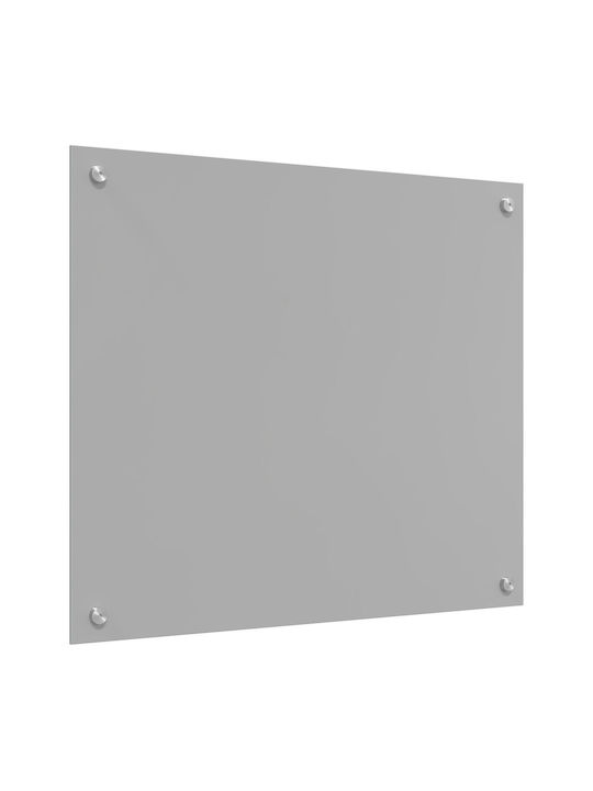 vidaXL Rechteckige Küchenplatte aus Glas Hellgrau 70x60x0,6cm 42001228