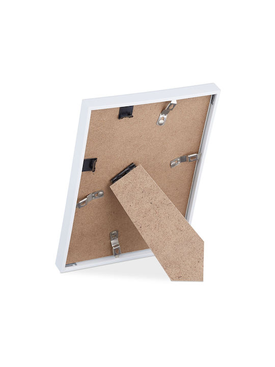Set 2 rame foto dimensiuni 17,5 x 14 x 9,5 cm alb Relaxdays