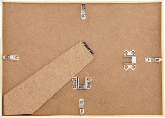 Set 2 Photo Frames 20x30 Cm Gold Relaxdays