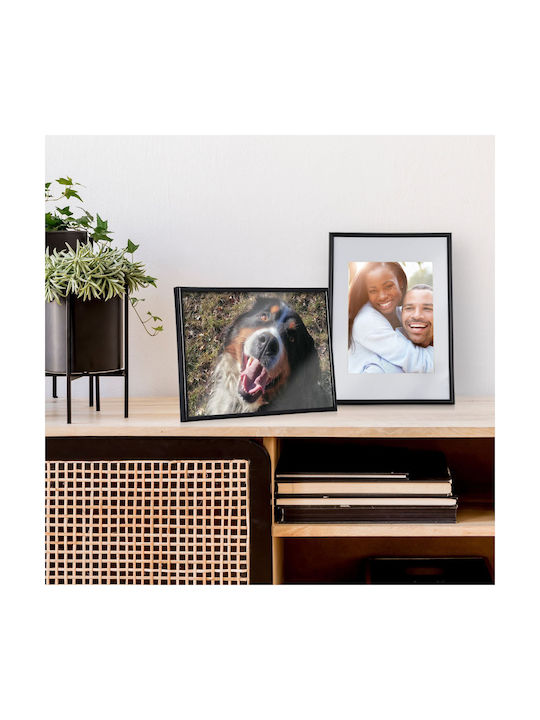 Set 2 Photo Frames 20x30 Cm Black Relaxdays