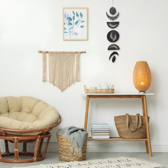 Boho Wooden Moon Hanging Garland Wall Decoration