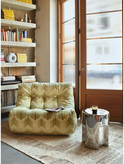 Round Side Table Silver 35x35x45cm
