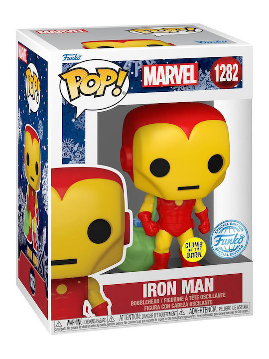 Funko Pop! Tees Marvel: Marvel - Iron Man Glows in the Dark