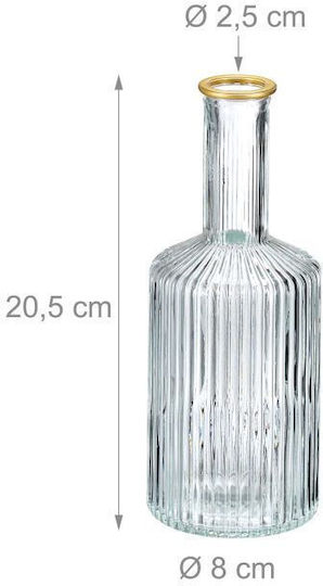 Set 3 Glasvasen Relaxdays Maße 20,5 x 8 cm Mehrfarbig