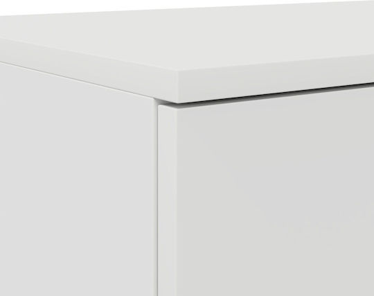 vidaXL Möbelbeine Bettkasten Hölzernes Weiß 160x36,5x16,5cm