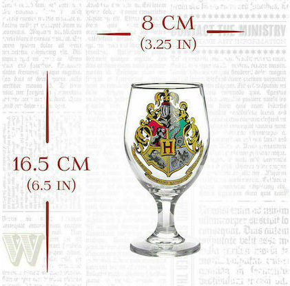 Paladone Hogwarts Glas Wasser aus Glas Kelch 350ml