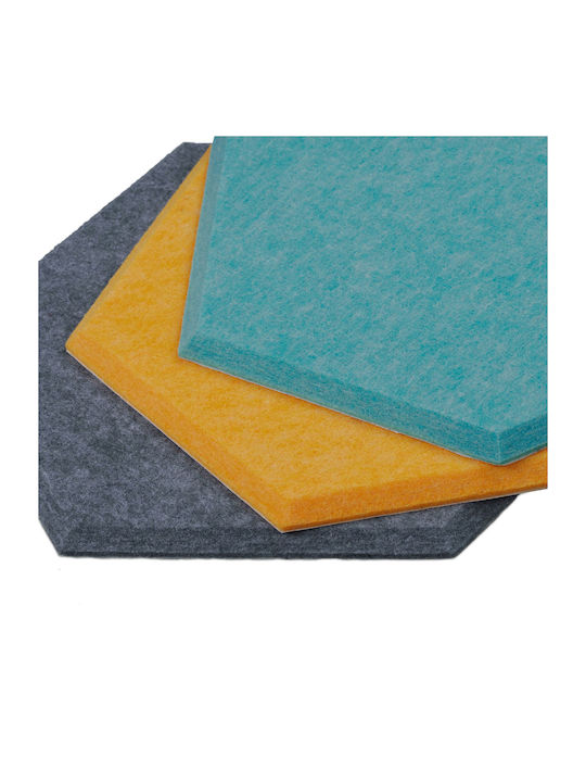 Autocolante de perete și murale Autocolante Decorative 12 Bucăți Albastre Galbene Gri 26 X 30 X 0.9 Cm