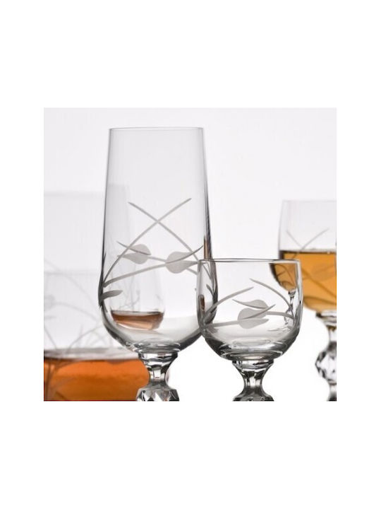 Crystalite Bohemia Σετ Ποτήρια για Λευκό και Κόκκινο Κρασί από Κρύσταλλο Κολωνάτα 340ml 6τμχ