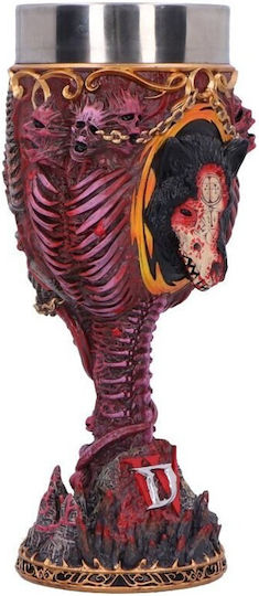Nemesis Now Diablo Iv Mephisto Goblet Ποτήρι για Λευκό και Κόκκινο Κρασί από Χαλκό Μπρούτζινο Κολωνάτο