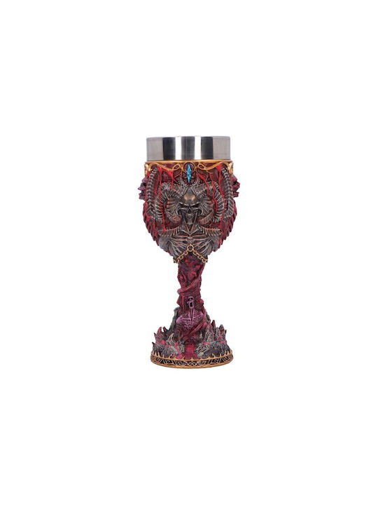 Nemesis Now Diablo Iv Mephisto Goblet Glass for White and Red Wine made of Copper in Bronze Color Goblet