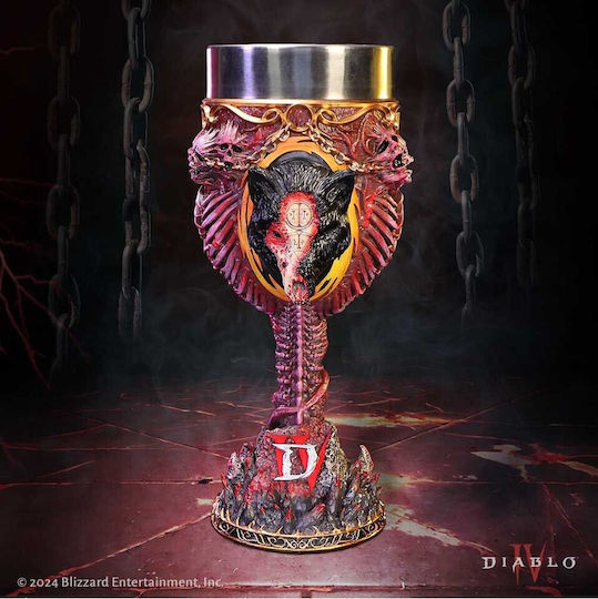 Nemesis Now Diablo Iv Mephisto Чаша За Вино На Столчe Медна И Бронзова