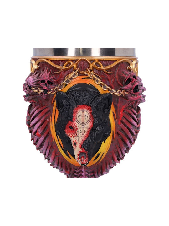 Nemesis Now Diablo Iv Mephisto Goblet Glass for White and Red Wine made of Copper in Bronze Color Goblet