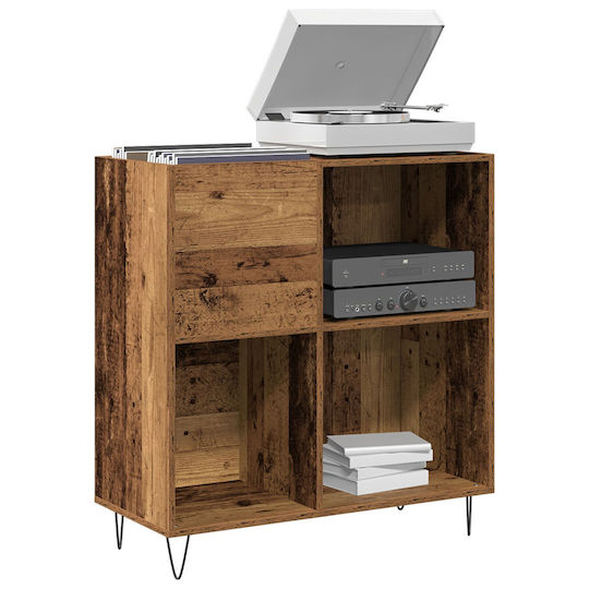 vidaXL Oak Hi-Fi Furniture Black 38x84.5x90cm