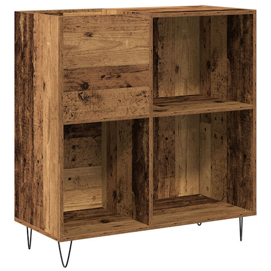 vidaXL Oak Hi-Fi Furniture Black 38x84.5x90cm