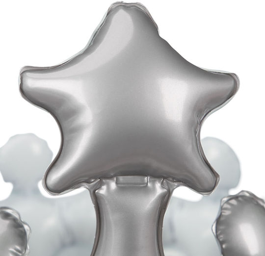 Inflatable Crown Relaxdays Silver White