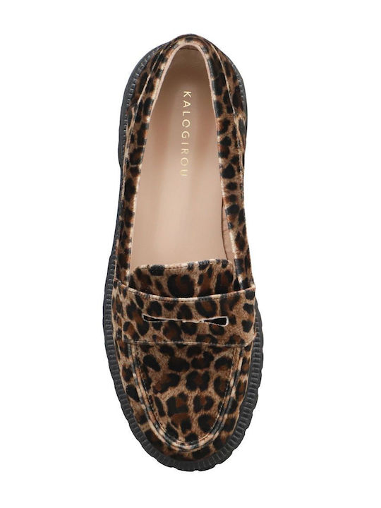 Γυναικεία Loafers σε Καφέ Χρώμα