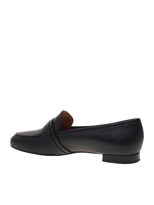 Δερμάτινα Γυναικεία Loafers σε Μαύρο Χρώμα